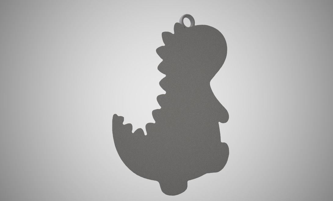 Dino Necklace 3D print model_12