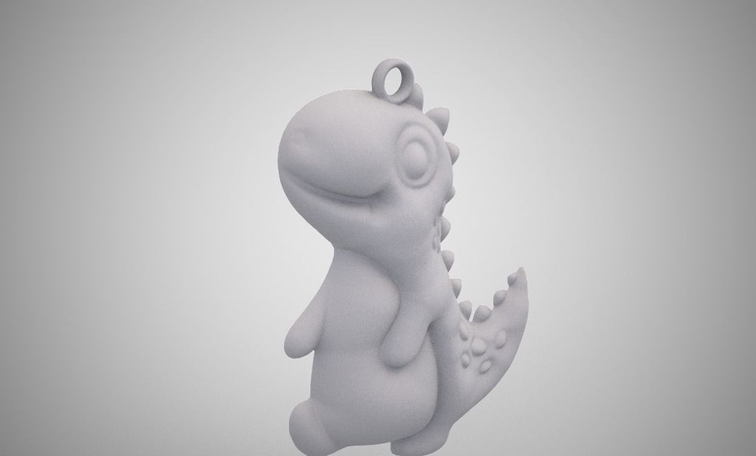 Dino Necklace 3D print model_8