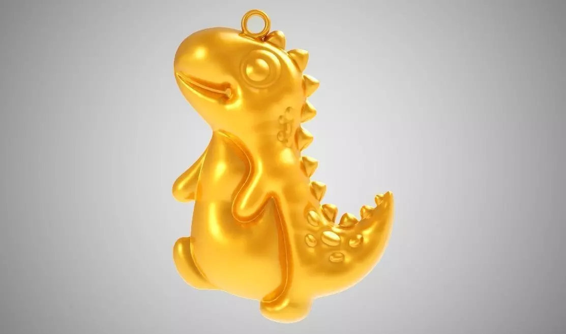 Dino Necklace 3D print model_0