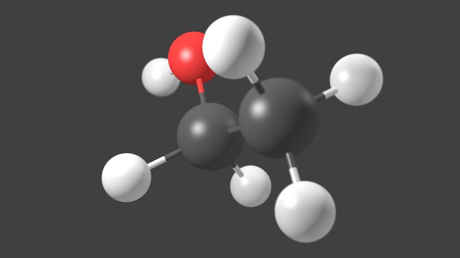 Ethanol Molecule - Model 3D model_3