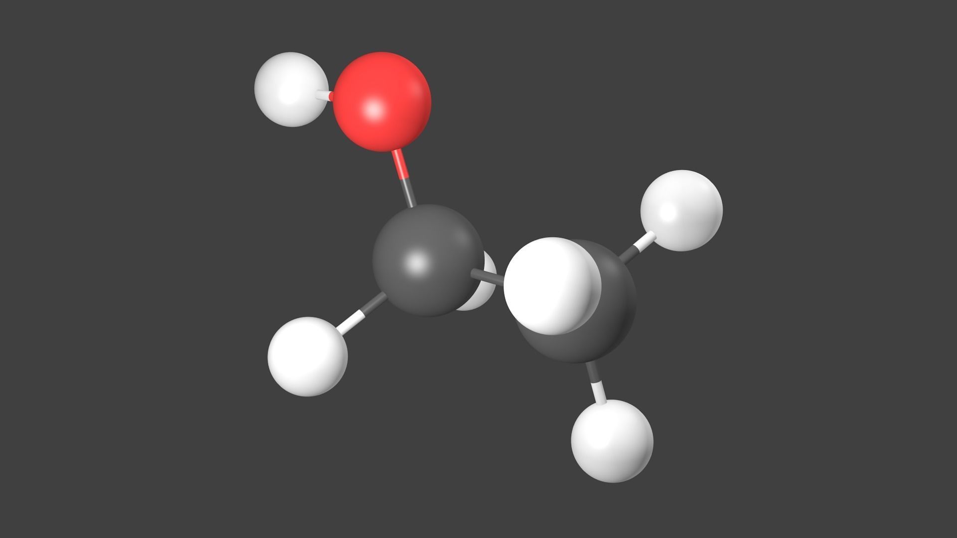 Ethanol Molecule - Model 3D model_1
