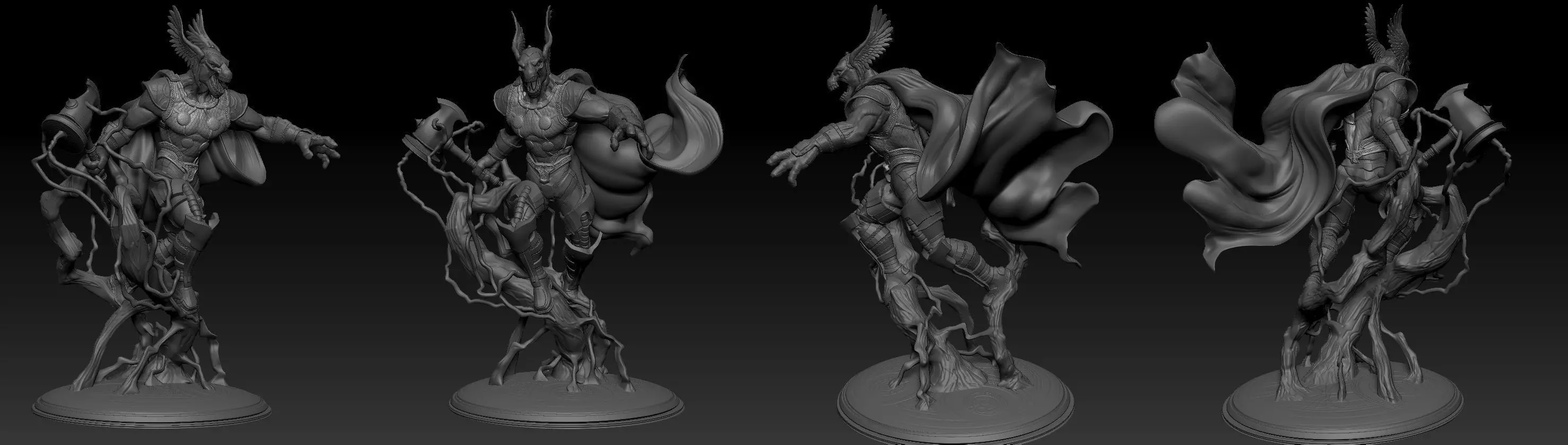 Marvels Beta Rae Thor 3D print model_0