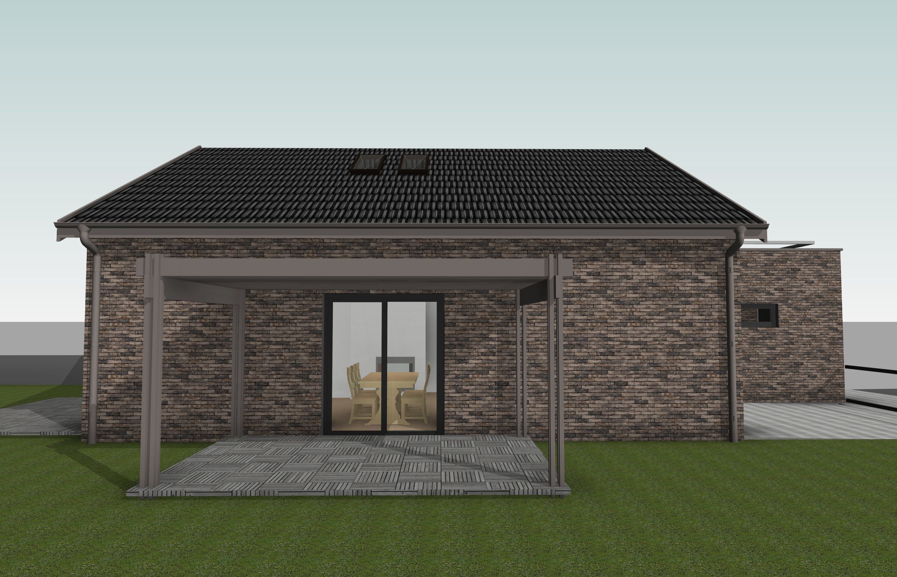 Single Family House 3D model_1