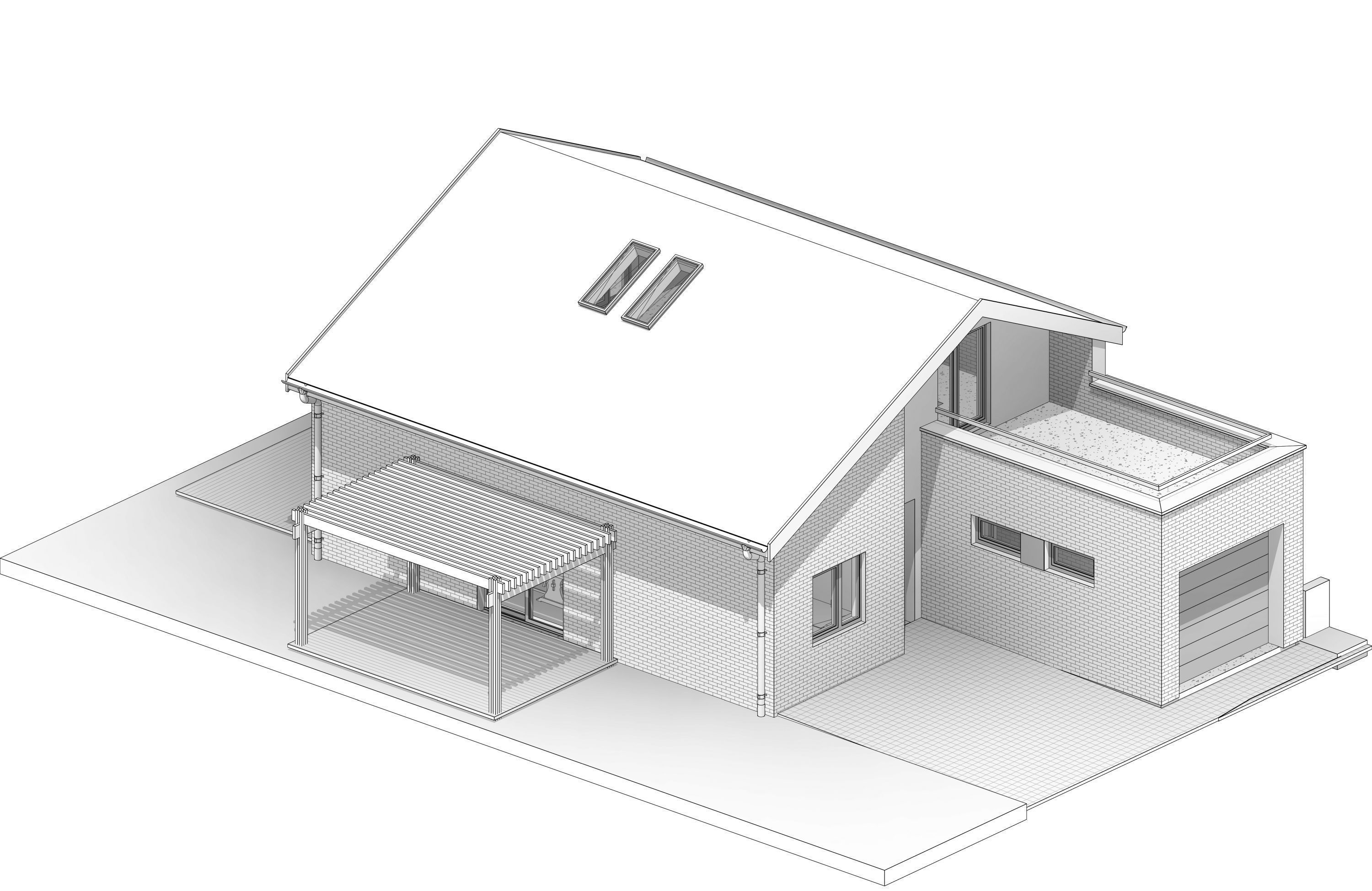 Single Family House 3D model_6