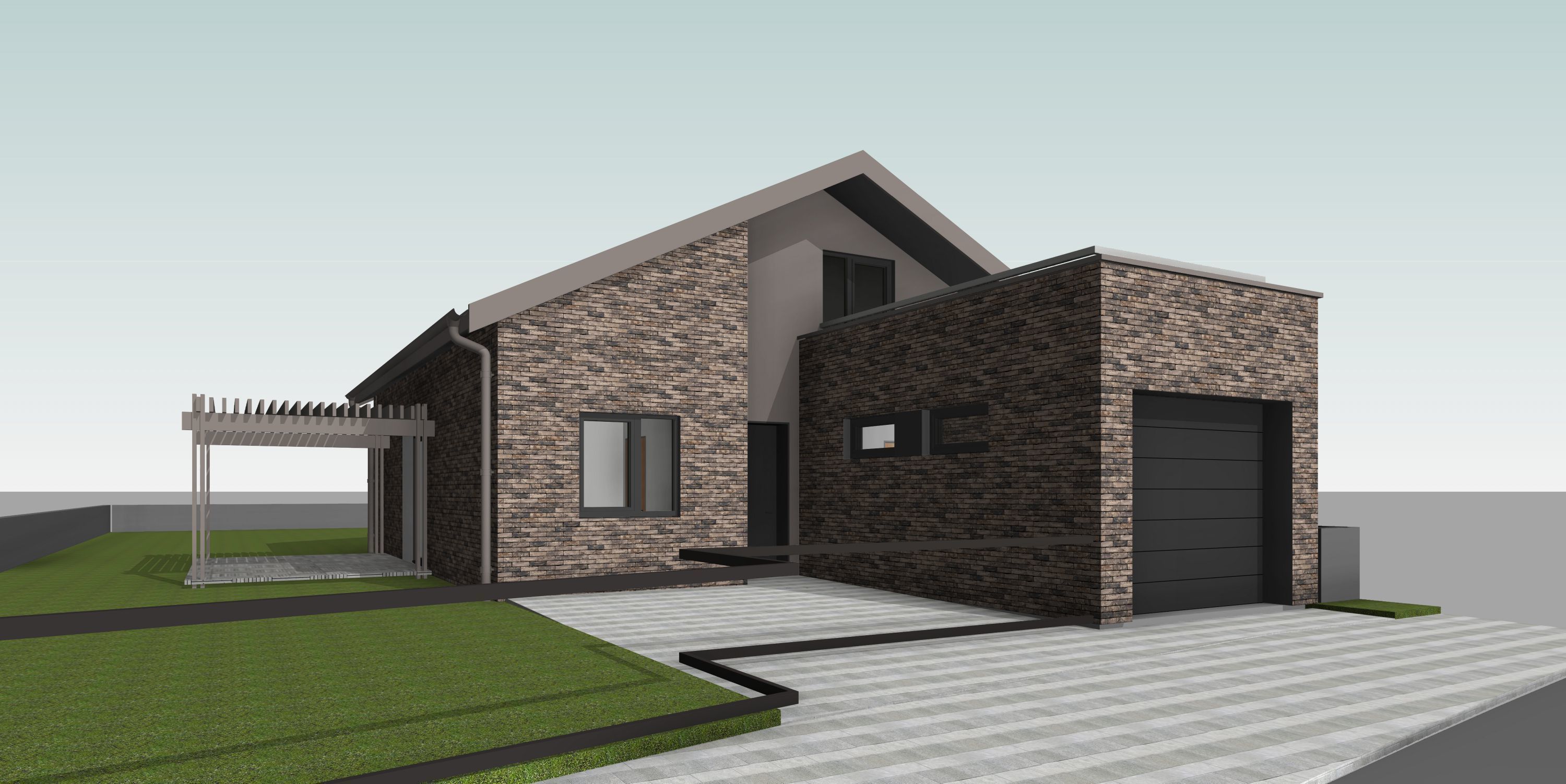 Single Family House 3D model_5