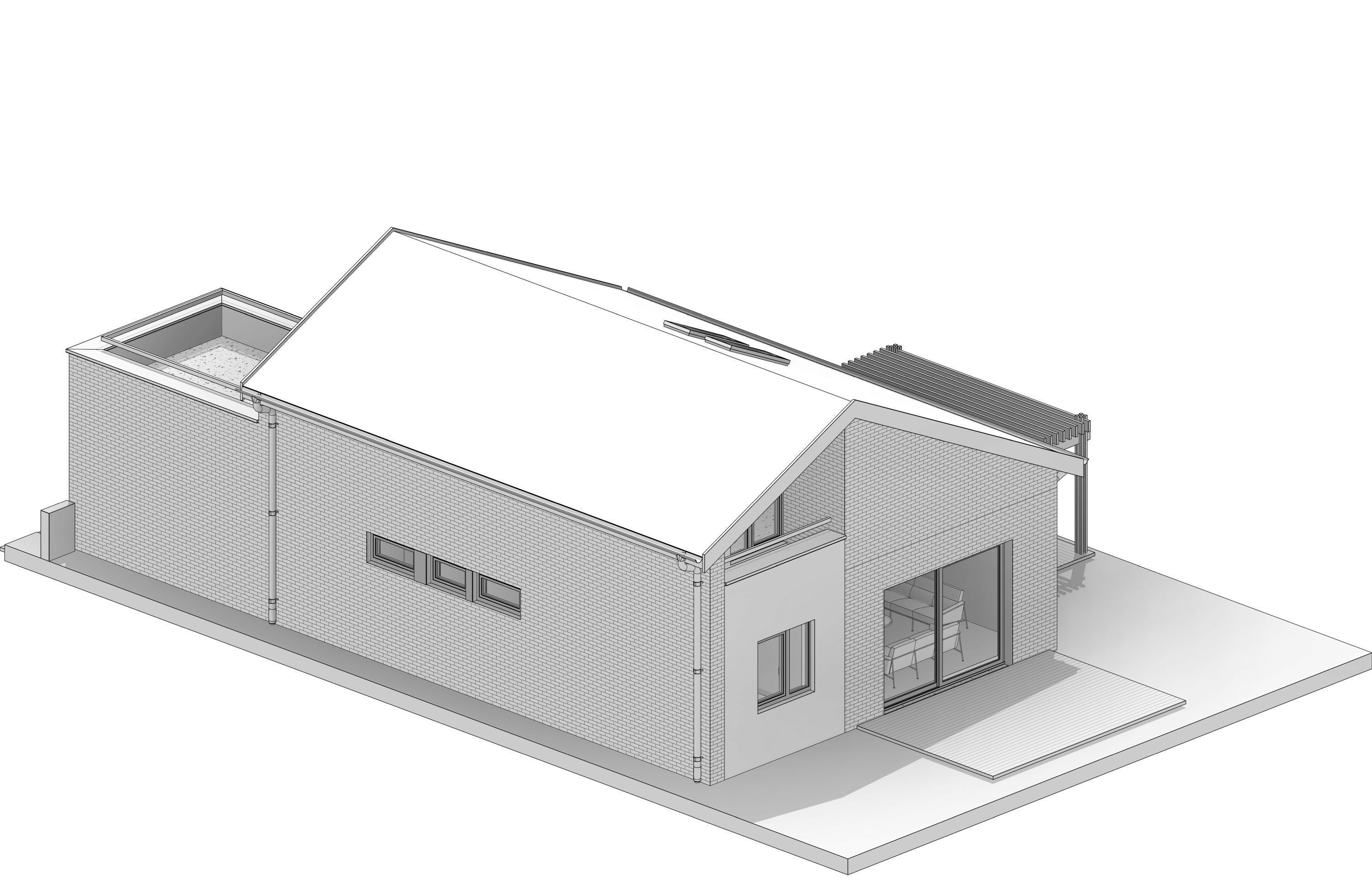 Single Family House 3D model_7