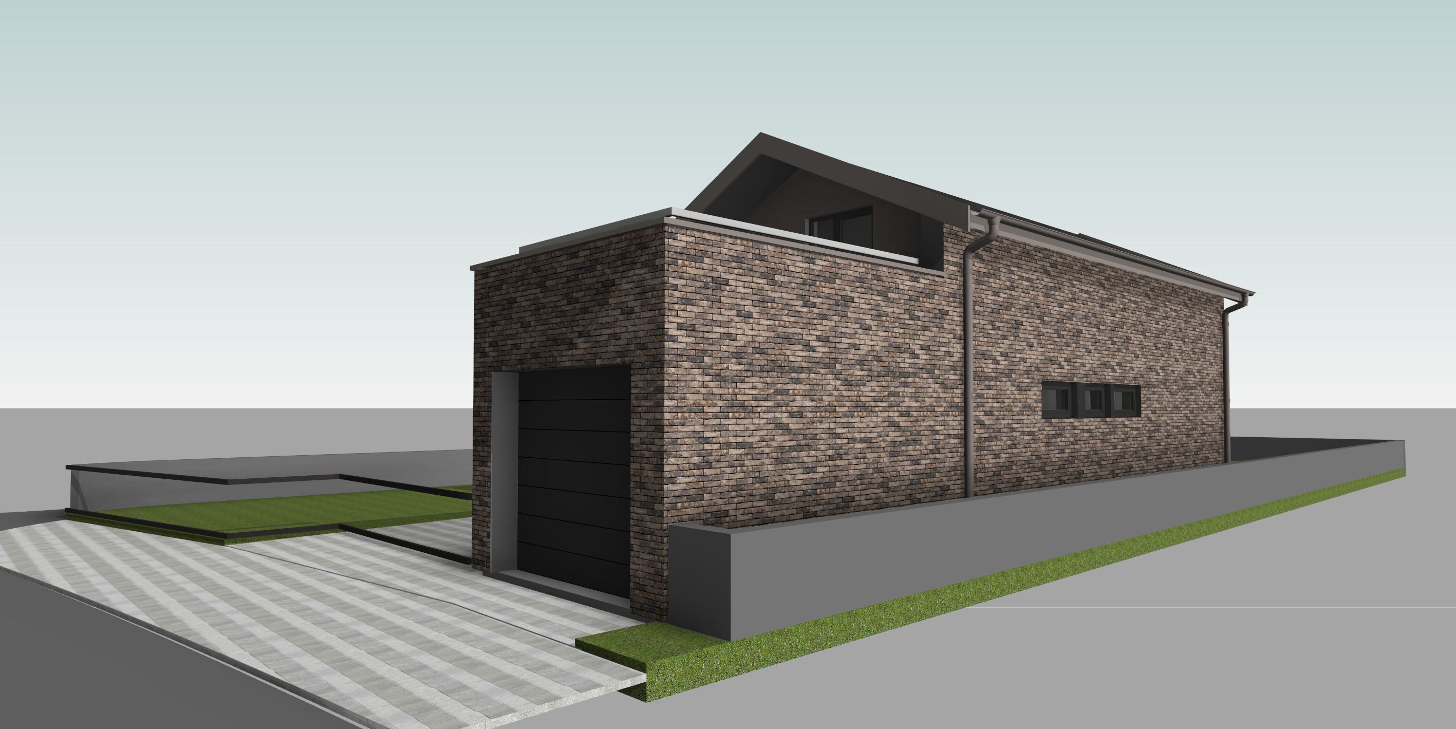 Single Family House 3D model_2