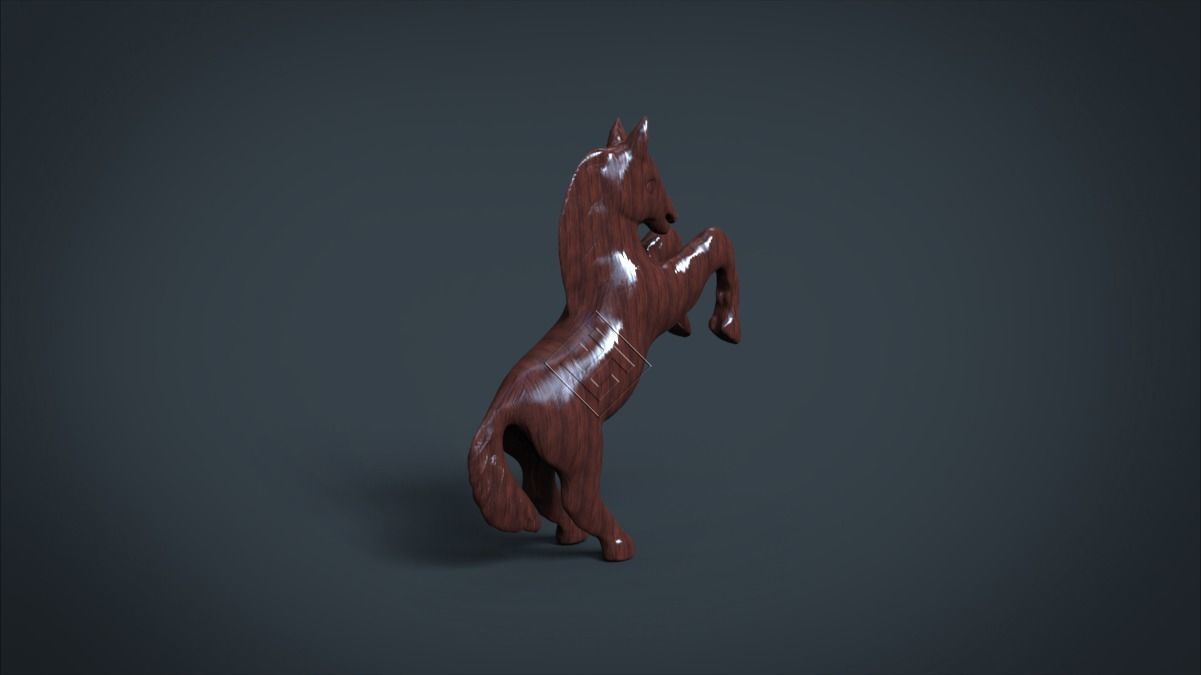 Horse On Two Legs 3D print model_2