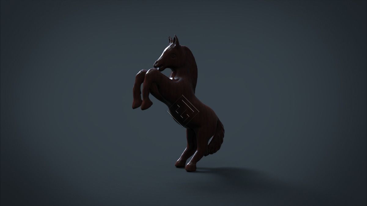 Horse On Two Legs 3D print model_4
