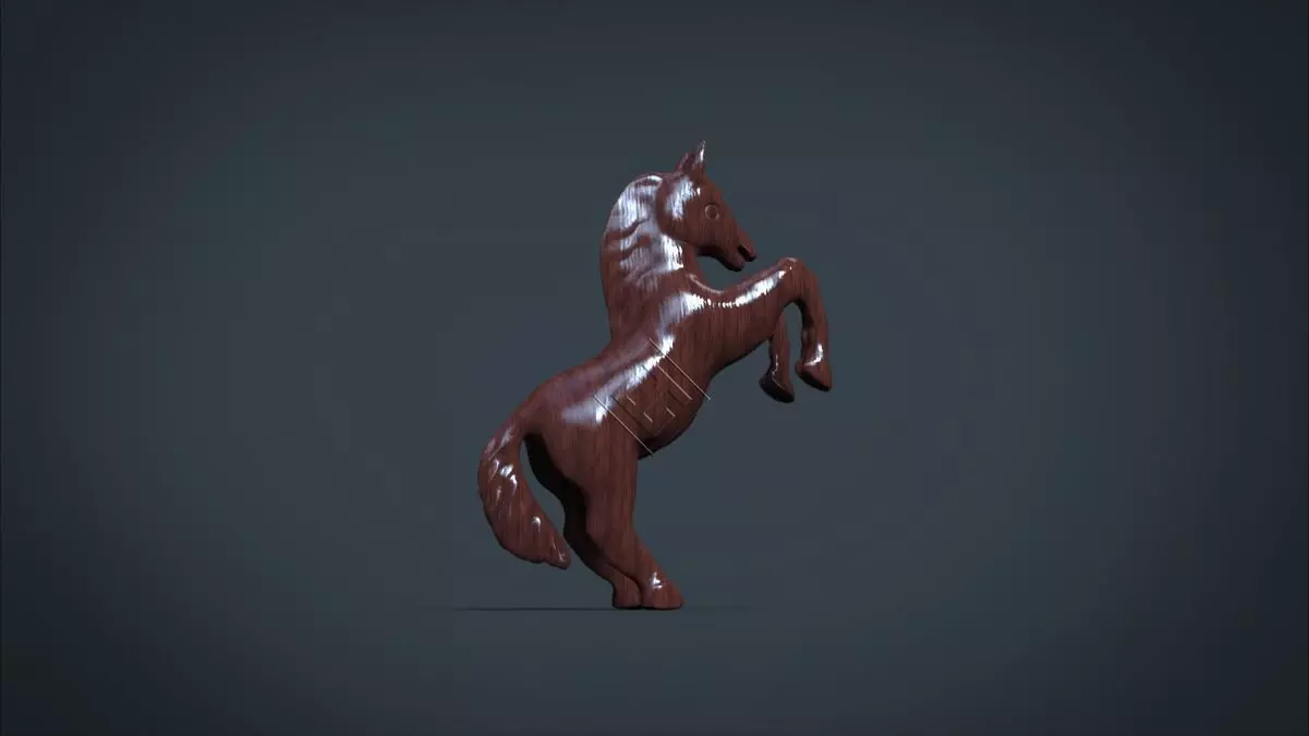 Horse On Two Legs 3D print model_0