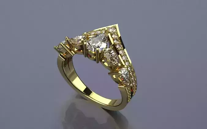 Ring Light sophisticated - Jewelry 3D - AN-162