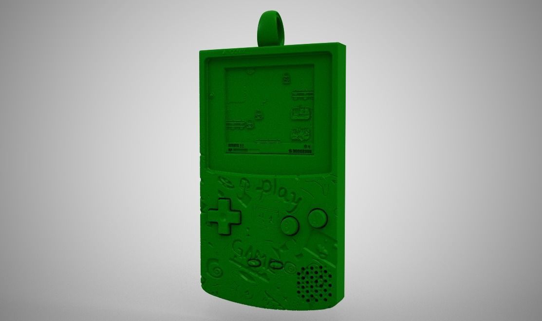 Gameboy Necklace 3D print model_11