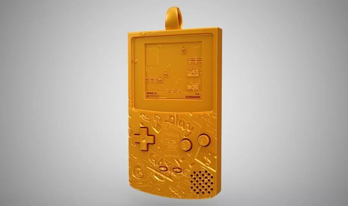 Gameboy Necklace 3D print model_0