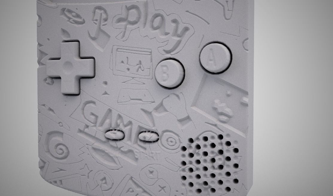 Gameboy Necklace 3D print model_8