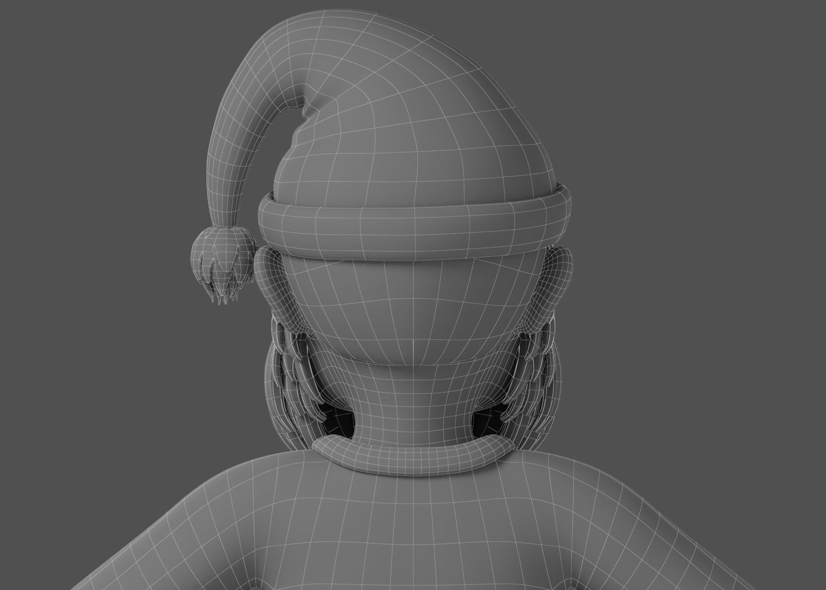 Cartoon Santa Claus NoRig 3D model_20