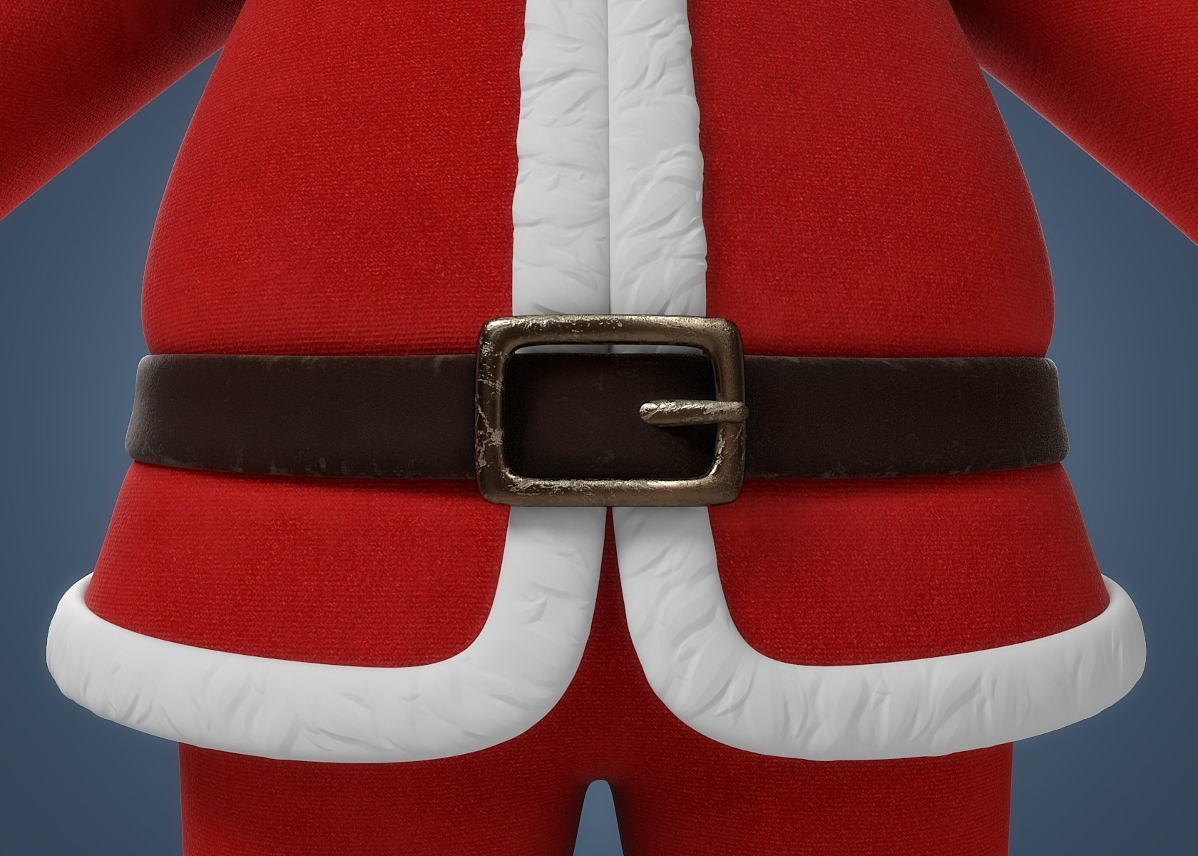 Cartoon Santa Claus NoRig 3D model_13