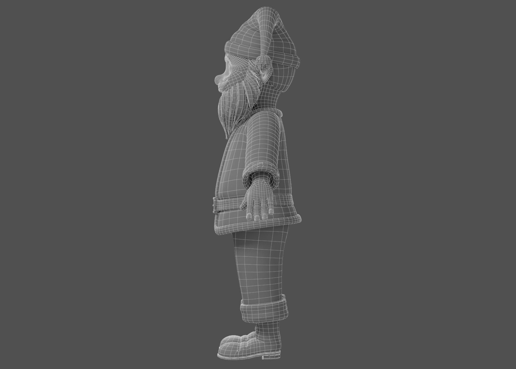 Cartoon Santa Claus NoRig 3D model_26