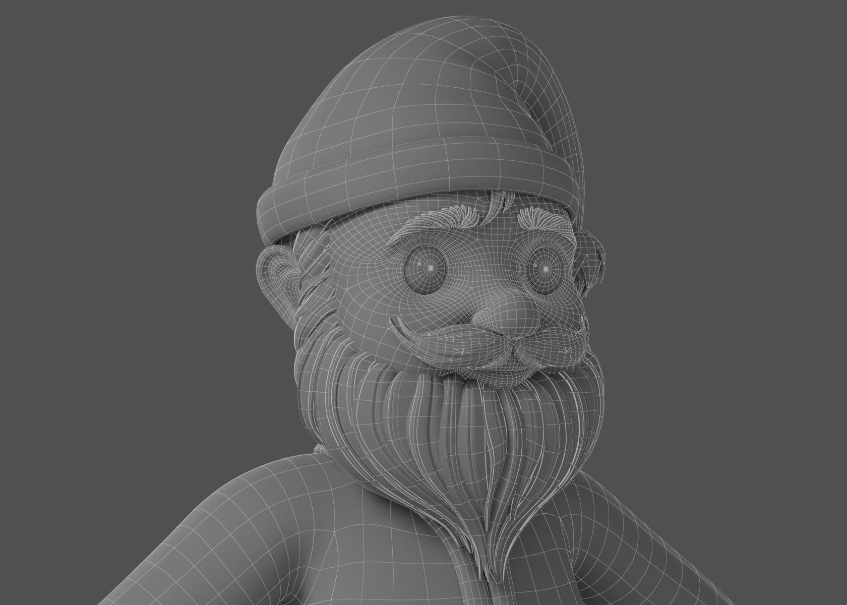 Cartoon Santa Claus NoRig 3D model_23
