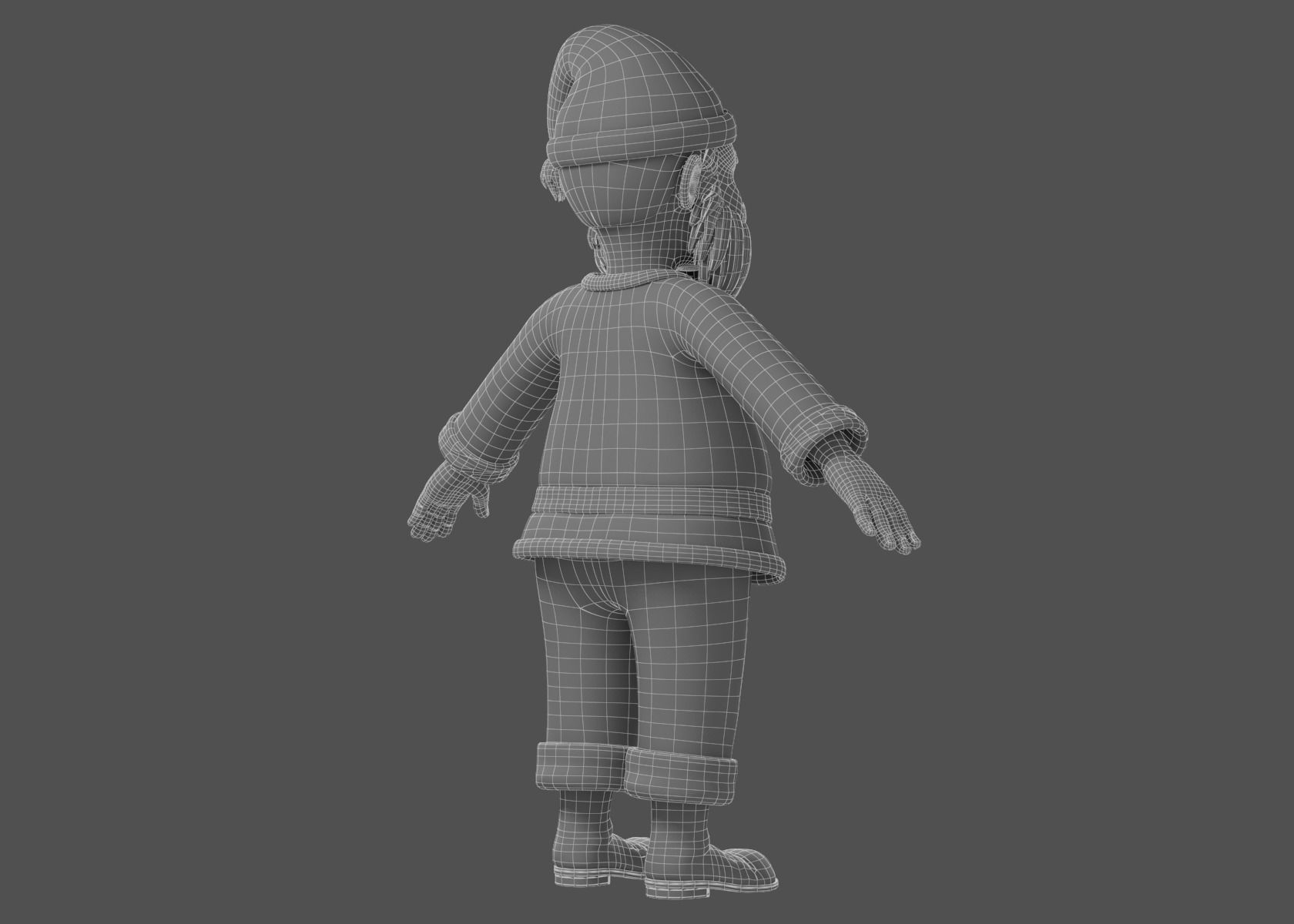 Cartoon Santa Claus NoRig 3D model_29