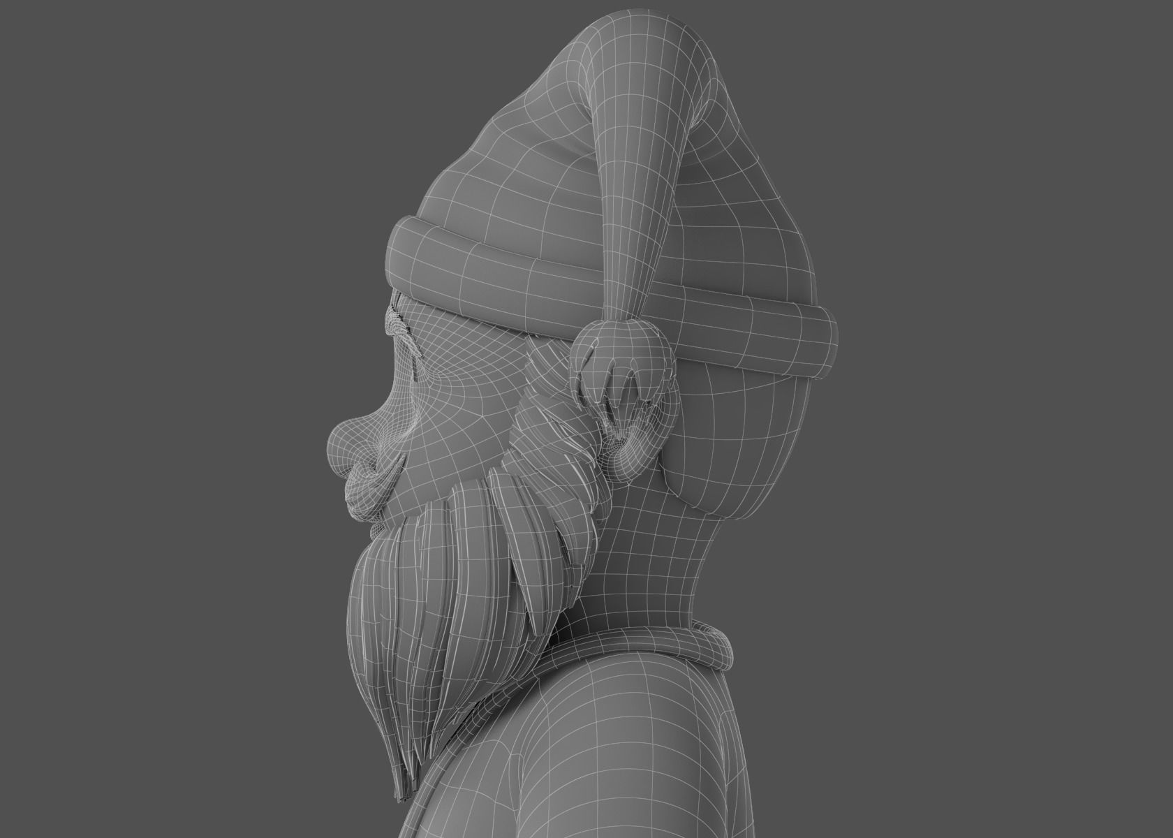 Cartoon Santa Claus NoRig 3D model_18