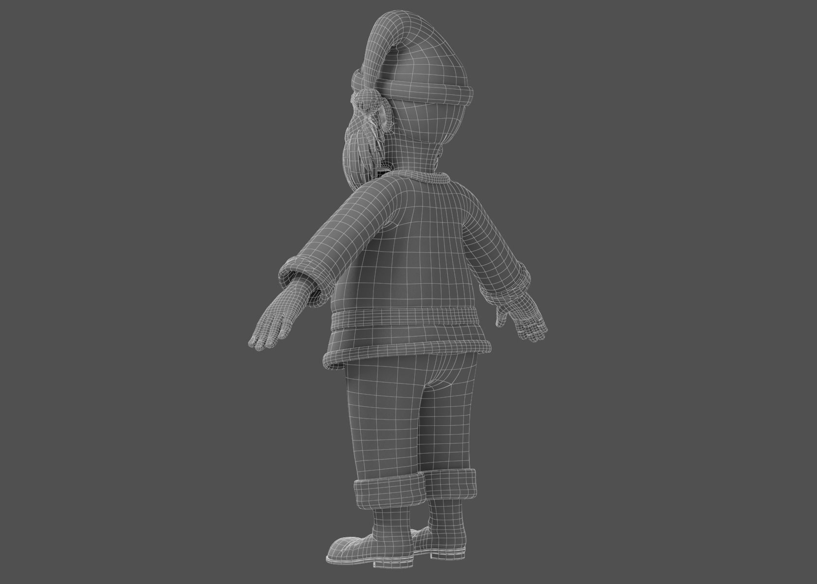 Cartoon Santa Claus NoRig 3D model_27