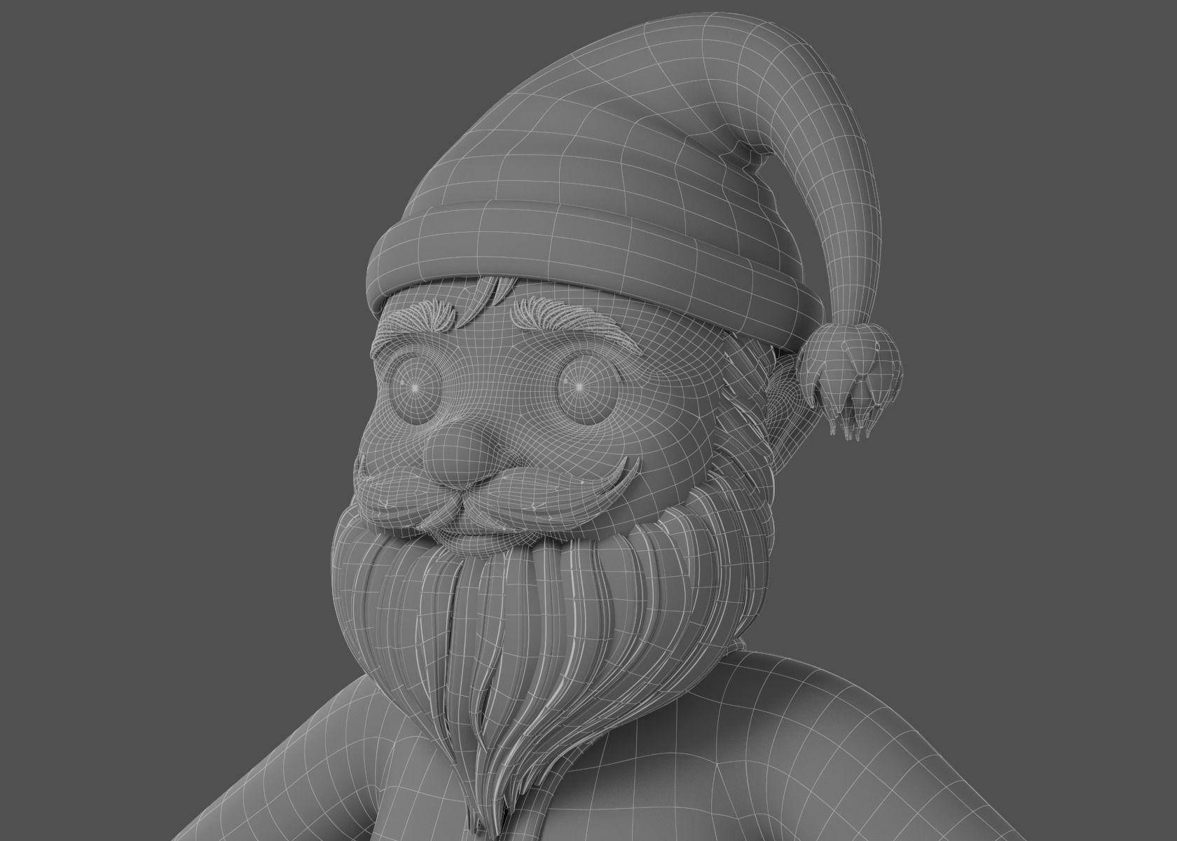 Cartoon Santa Claus NoRig 3D model_17