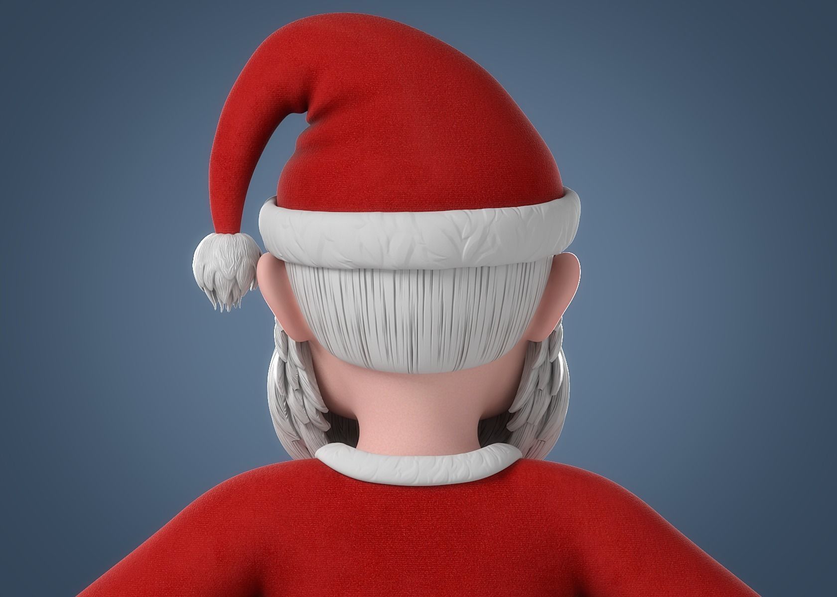 Cartoon Santa Claus NoRig 3D model_5