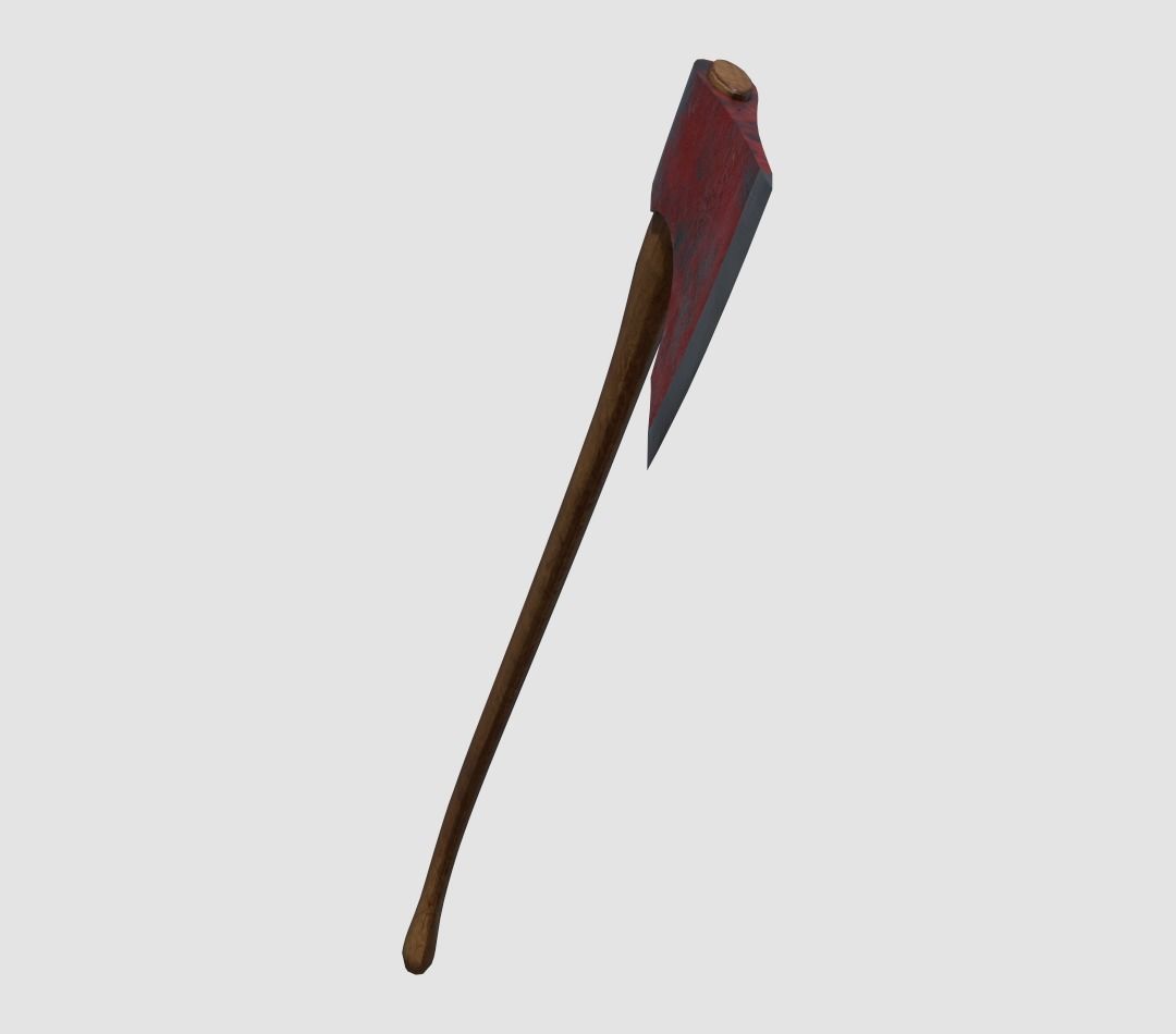 Simple Axe Low-poly 3D model_1