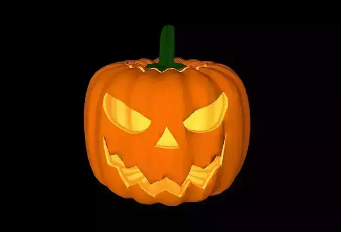 Pumkin Halloween - Good Jack  and Bad Jack 3D Model