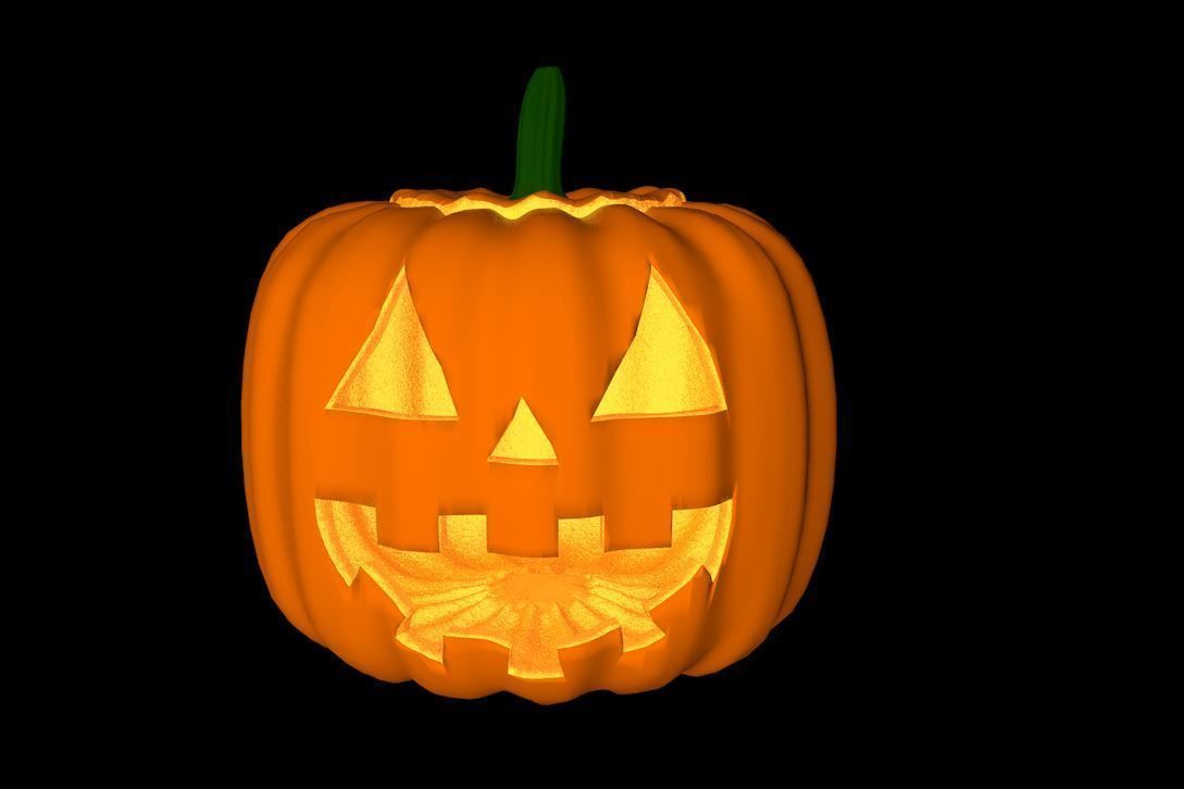 Pumkin Halloween - Good Jack  and Bad Jack 3D Model 3D print model_1