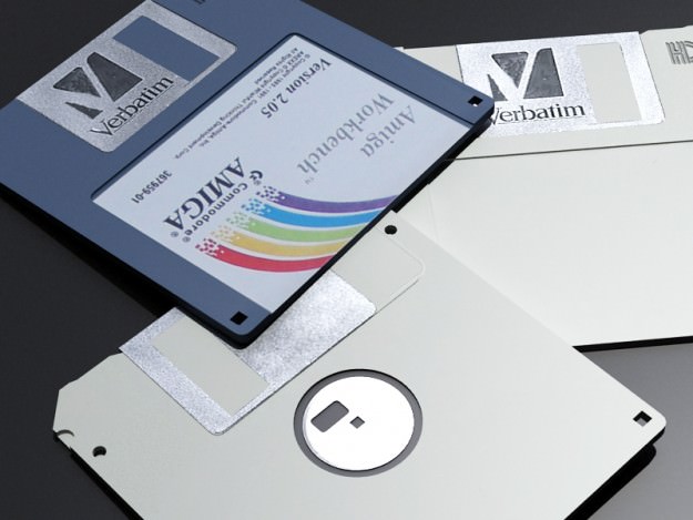 Floppy disk 3D model_3