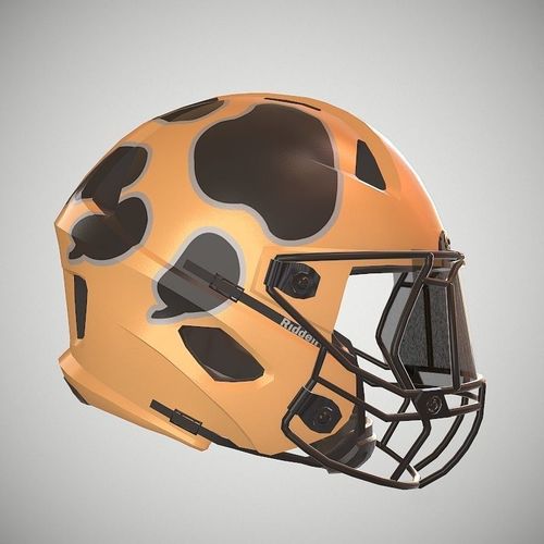 Football Helmet Low-poly 3D model