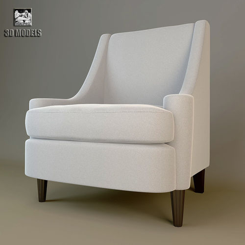Barbara Barry Joan Arm Chair 3D model