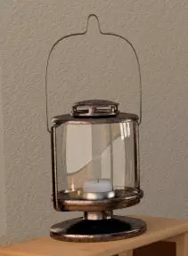 Lantern on shelf 3D model