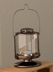 Lantern on shelf 3D model