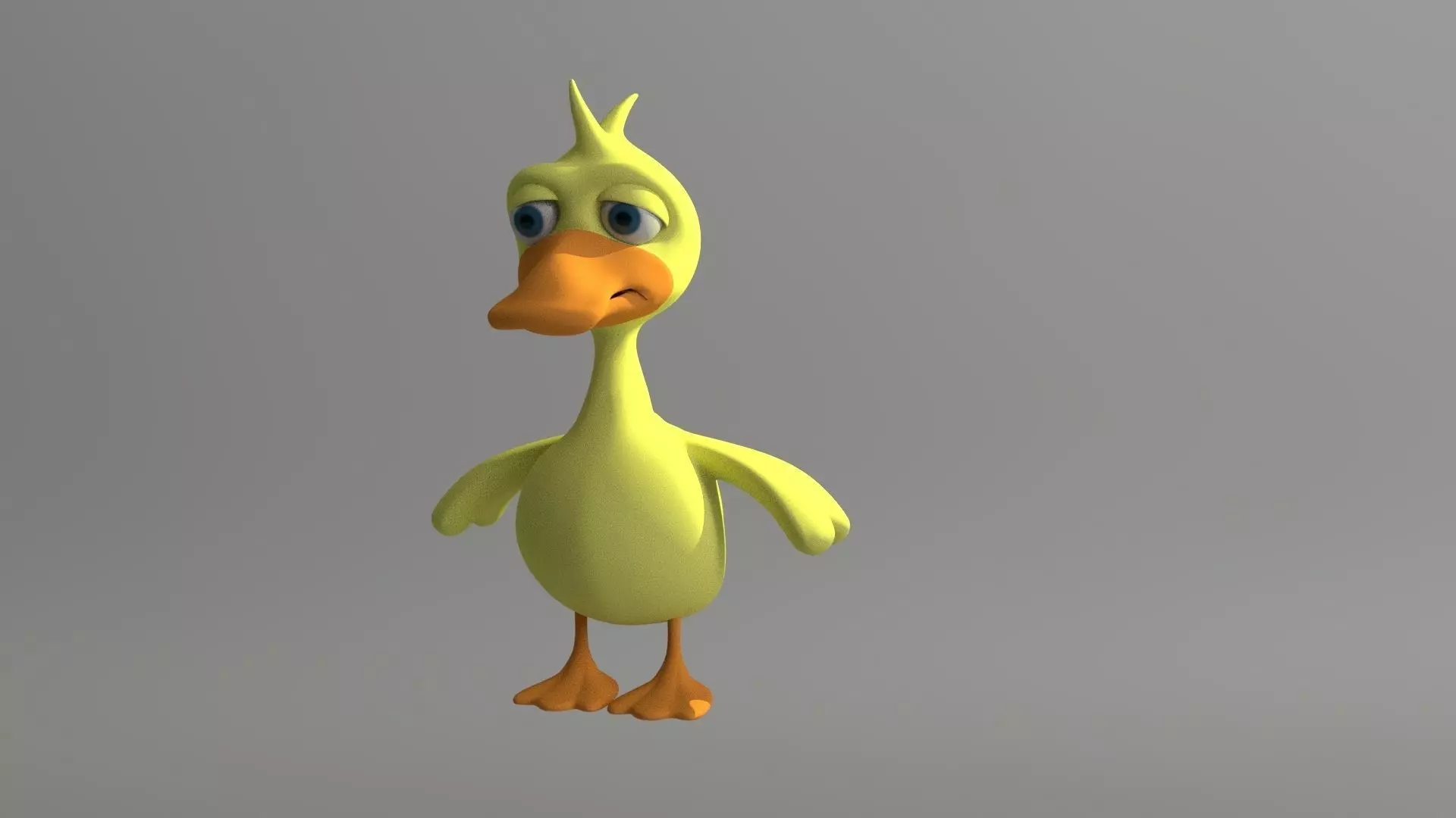 Sad Duck  3D model_0