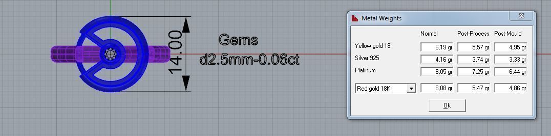 Ring with earrings-2 3D print model_2