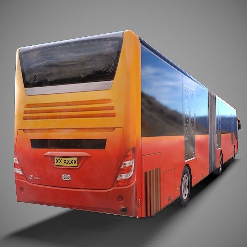 Bus Type2 Low-poly 3D model_4