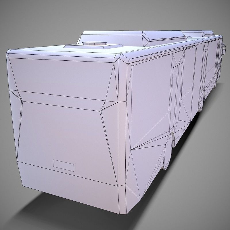 Bus Type2 Low-poly 3D model_12