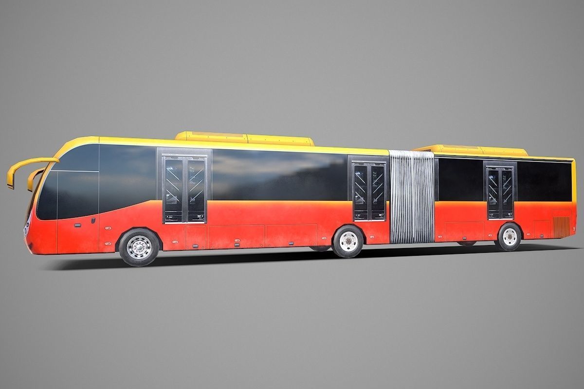 Bus Type2 Low-poly 3D model_3