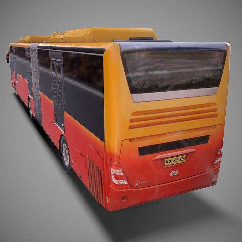 Bus Type2 Low-poly 3D model_5