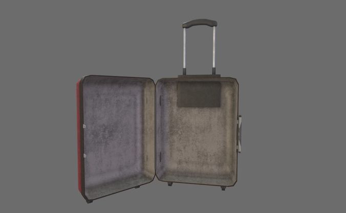 Luggage suitcase Low-poly 3D model