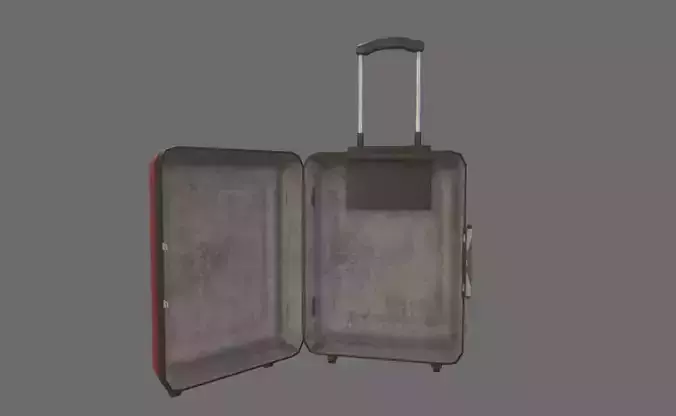 Luggage suitcase Low-poly 3D model