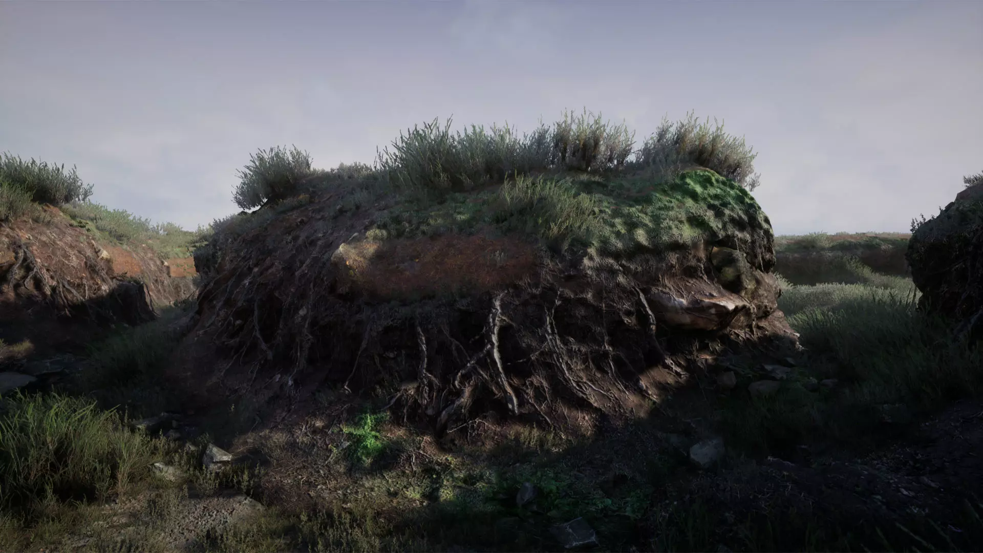 Cliff faces 2 Low-poly 3D model_0