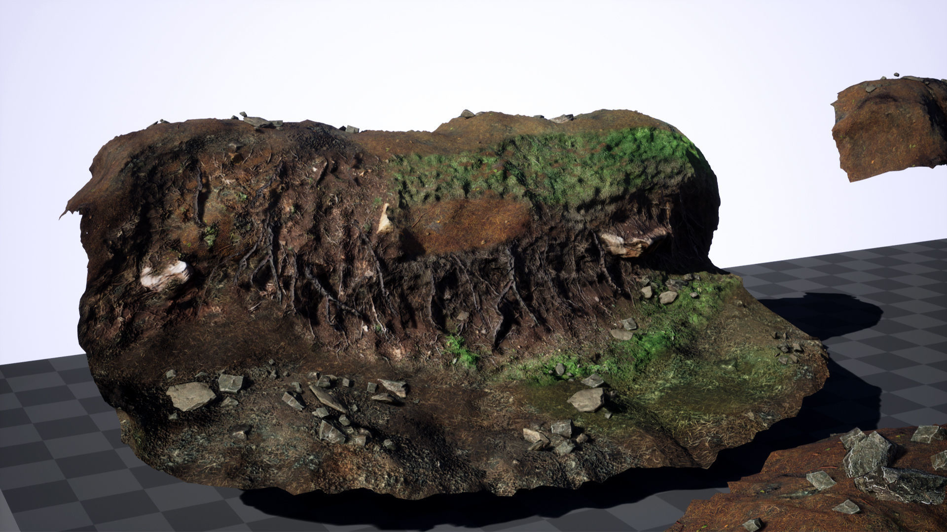 Cliff faces 2 Low-poly 3D model_10