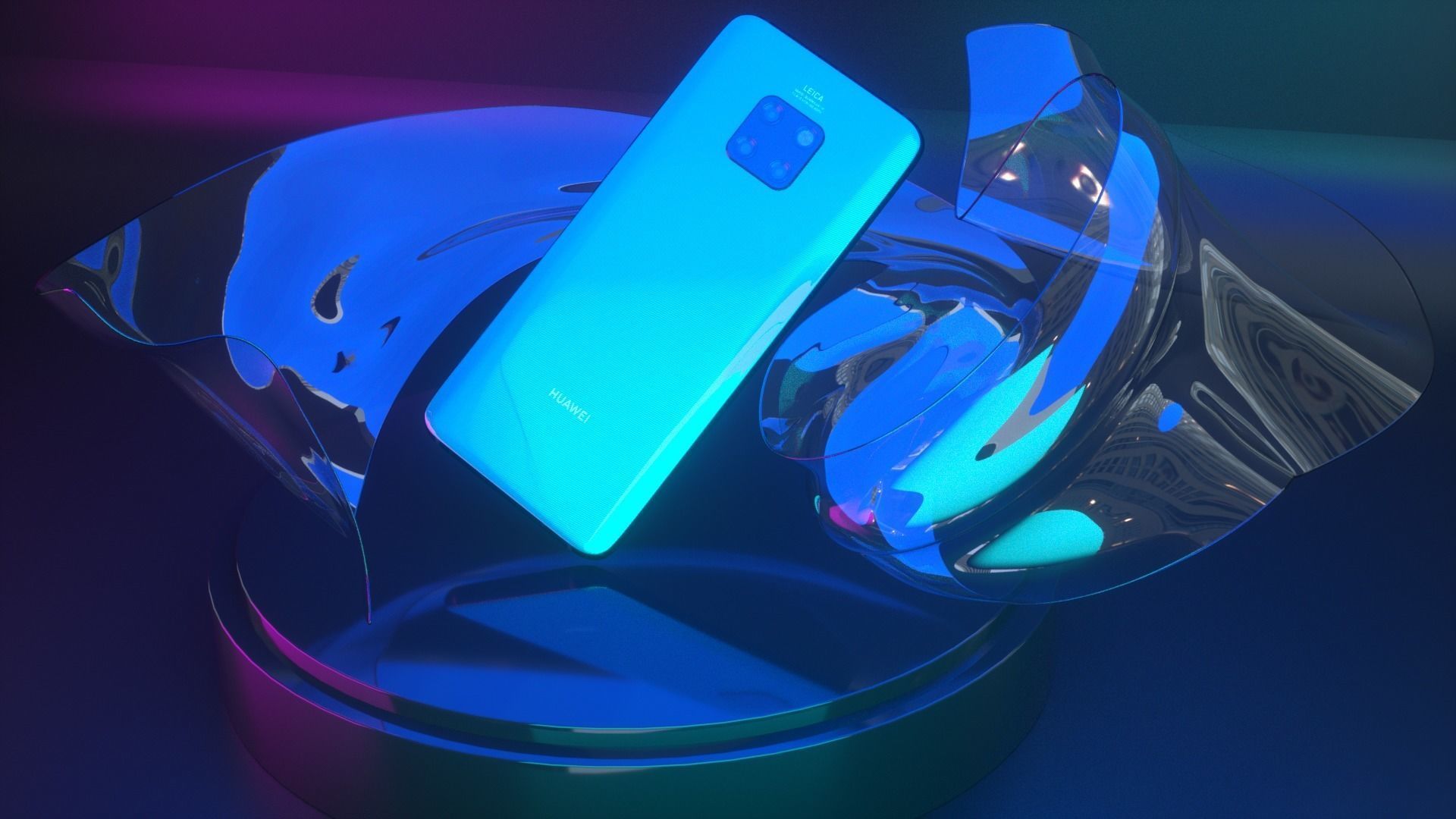 HUAWEI Mate 20 Pro 3D model_2