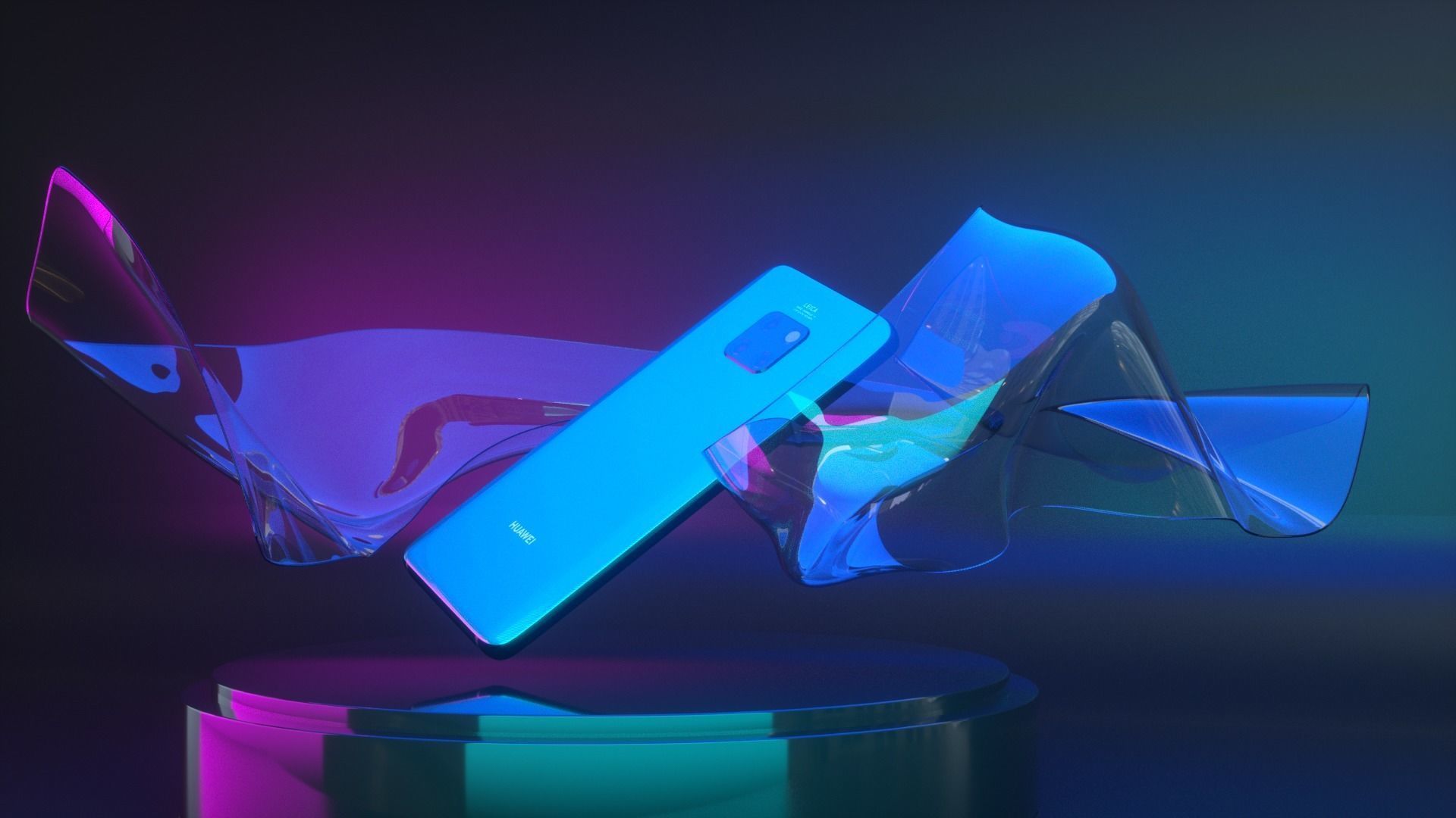 HUAWEI Mate 20 Pro 3D model_3