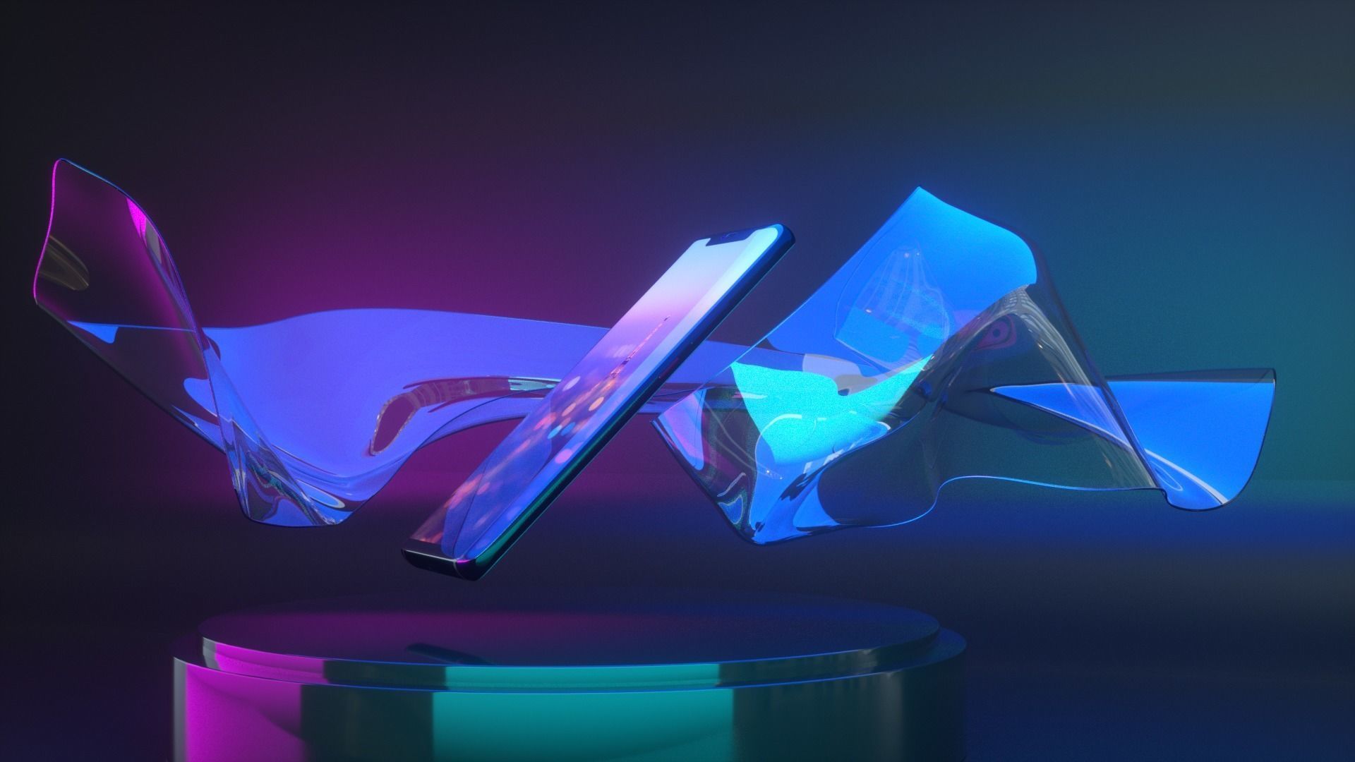 HUAWEI Mate 20 Pro 3D model_1