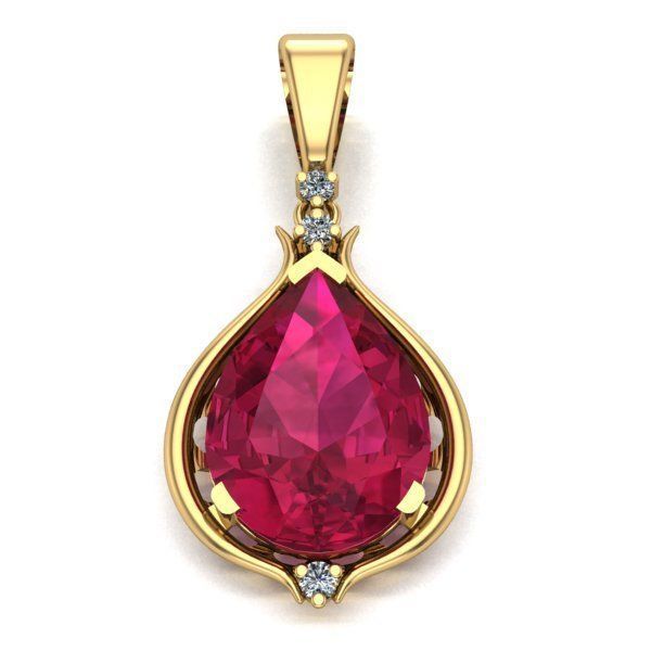 WOMAN PENDANT 3D print model_1