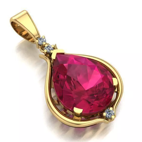 WOMAN PENDANT 3D print model_0